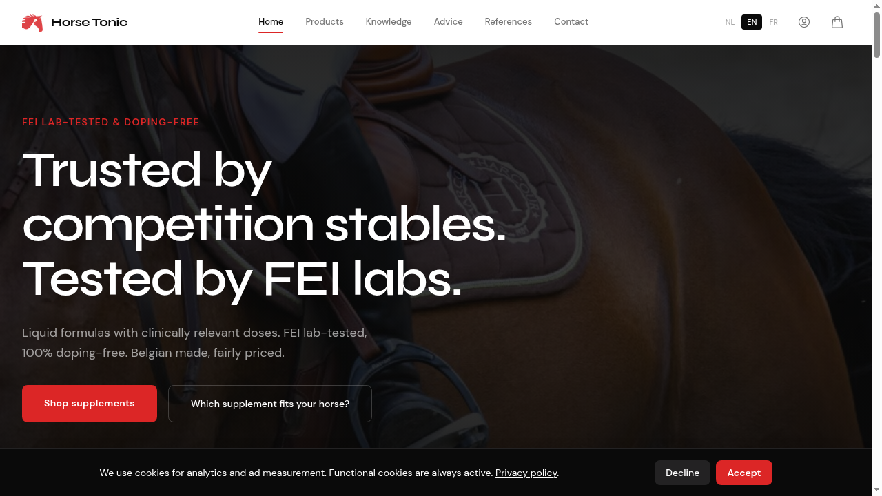 HorseTonic e-commerce